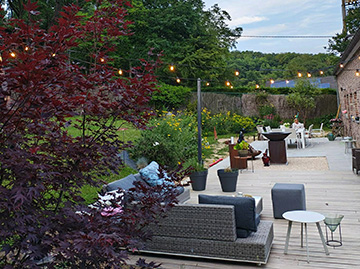 JPM Construction | Réalisation : Terrasse bois exotique et carrelage 60x60 à Haccourt 3