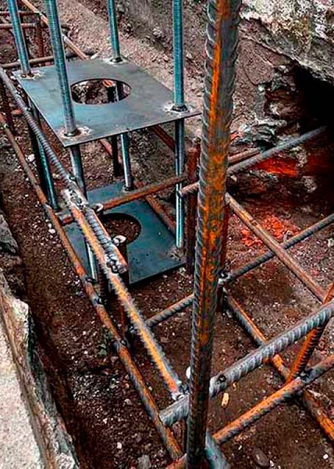 Stabilisation de bâtiment par micropieux